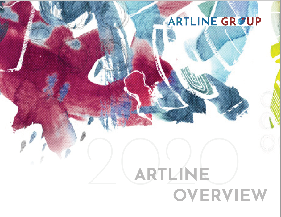 A cover of the artline group 's 2 0 2 0 overview.