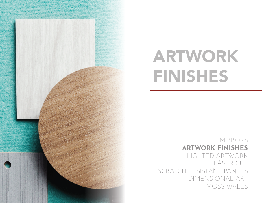 A picture of some wood and paint samples.